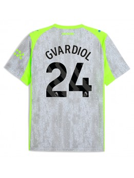 Moški Nogometna dresi replika Manchester City Josko Gvardiol #24 Tretji 2025-26 Kratek rokav Moški Nogometna dresi replika Manchester City Josko Gvardiol #24 Tretji 2025-26 Kratek rokav